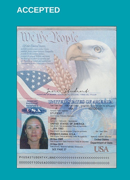 Passport Examples - EPIC, Confirming Your Identity